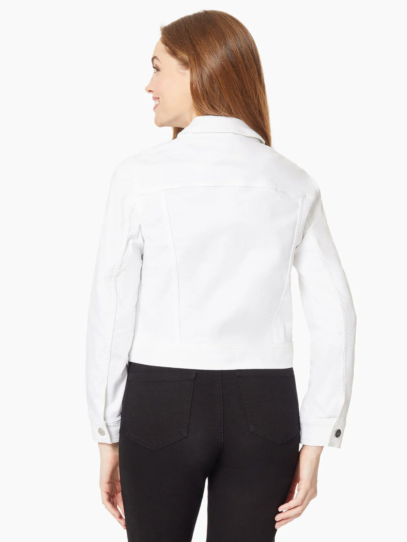 Classic Denim Jacket, Soft White - Image 3