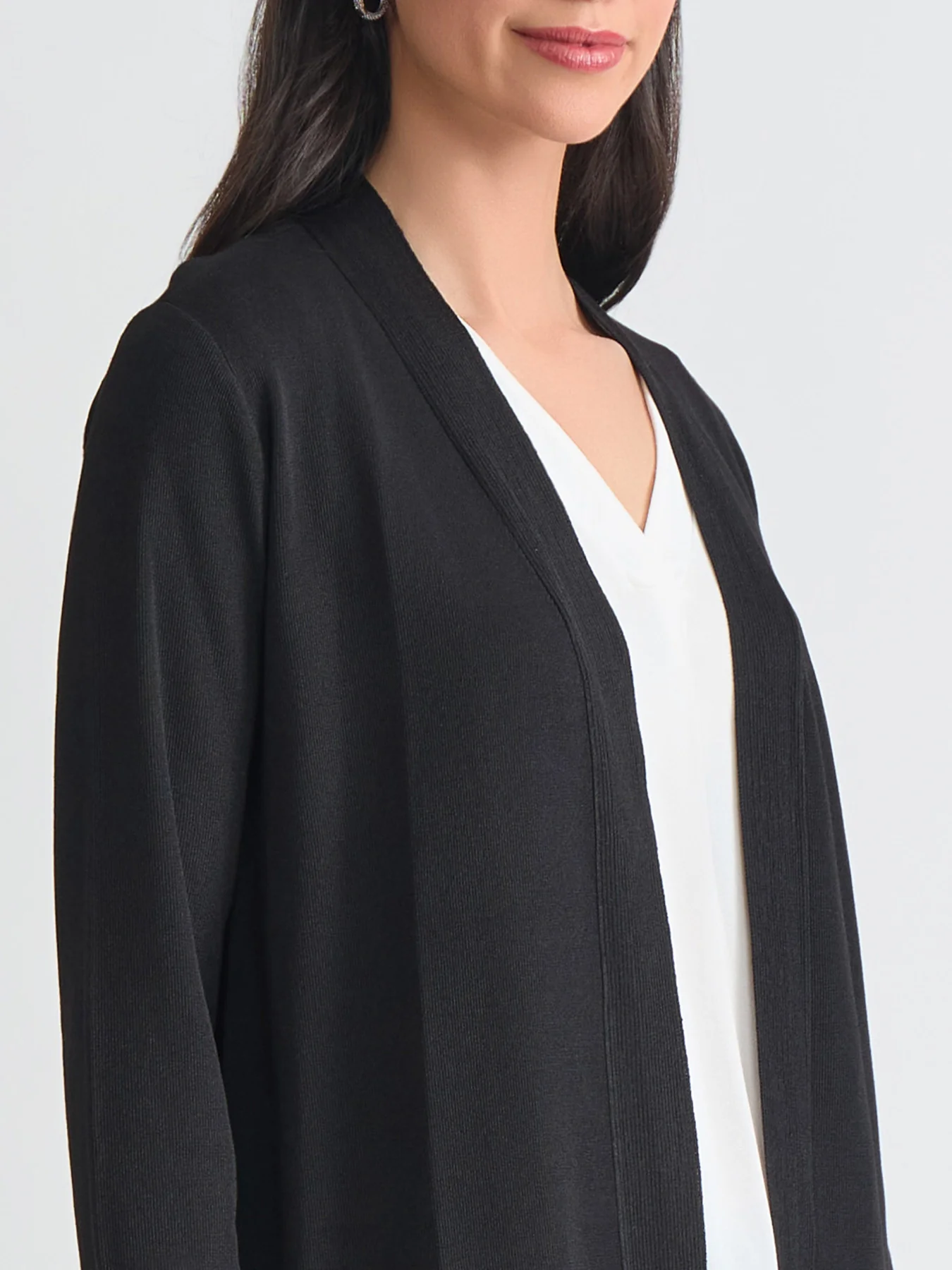 Plus Size Open Front Icon Cardigan - Image 3